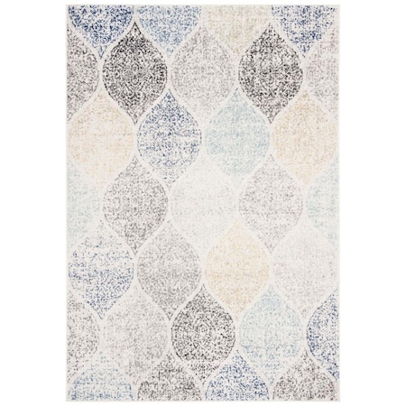 Safavieh 2 ft. 3 in. x 4 ft. Madison Power Loomed Accent Area Rug Ivory & Blue MAD604D-24